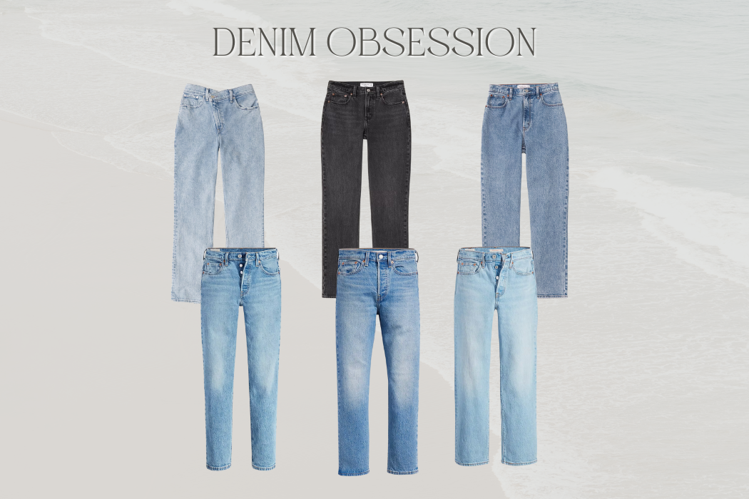 image of capsule wardrobe picks of women denim jeans