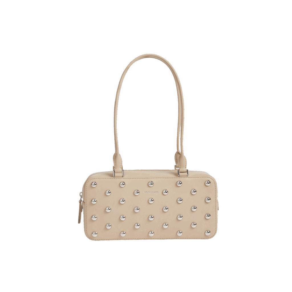 Veronica Beard Studded Boxy Leather Shoulder Bag | Nordstrom