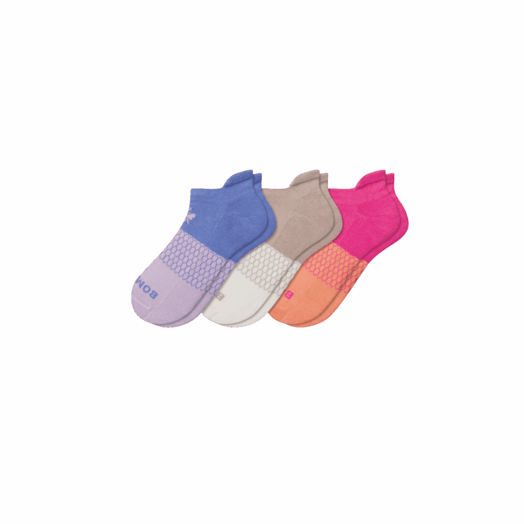 Bombas Assorted 3-Pack Colorblock Ankle Socks | Nordstrom
