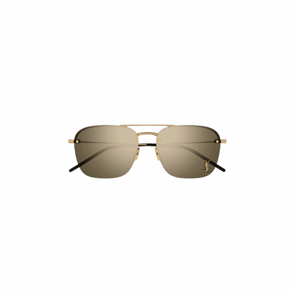 Saint Laurent 59mm Tinted Aviator Sunglasses | Nordstrom
